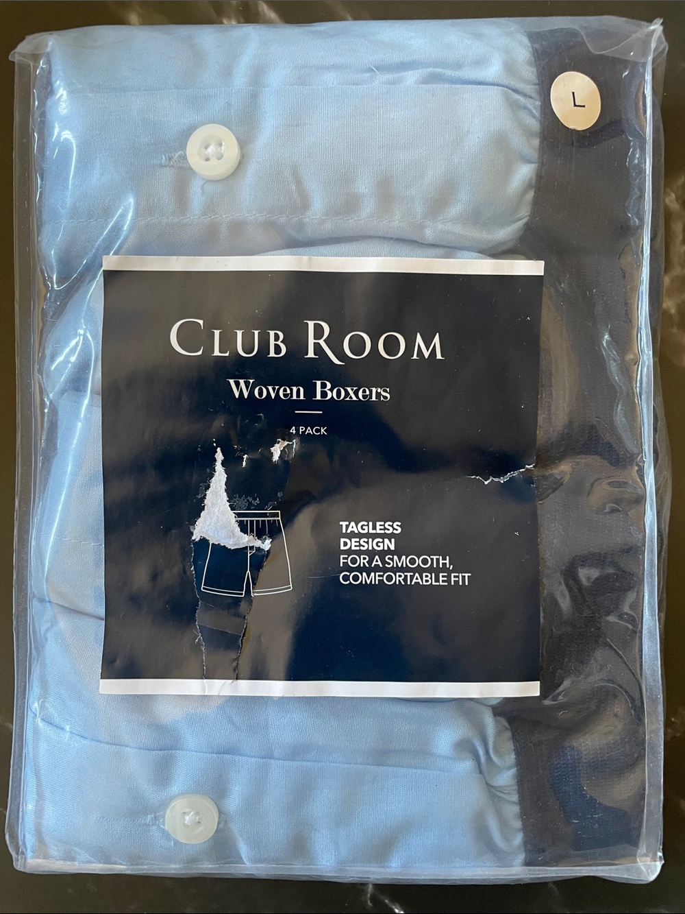 Club Room Boxers - Light Blue and Navy Pack